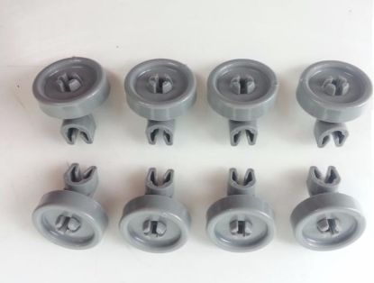 Picture of bottom basket wheels for Asko Dishwasher (pack of 8)  