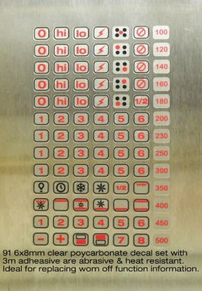 Picture of DECAL SET FOR UNIVERSAL KNOBS 