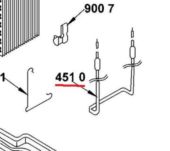 Picture of Defrost Heating Element for Whirlpool Refrigerator