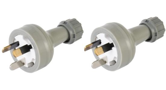 Picture of DETA 10 Amp Plug. Grey Top For chef gas cooktop. Pack 2 
