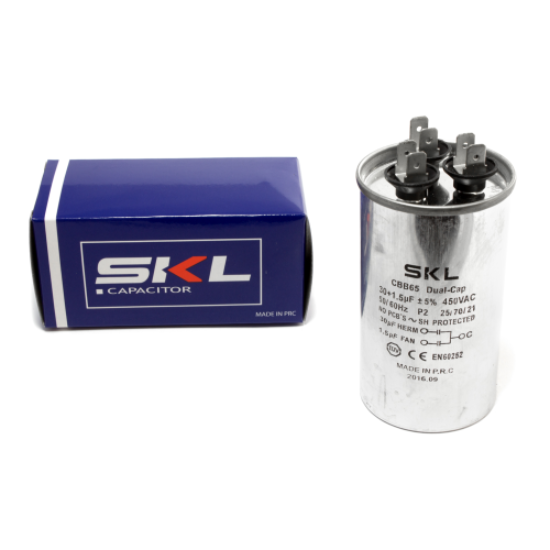 Picture of AIR CONDITIONING CAPACITOR 30+1.5µF 450V - SKL