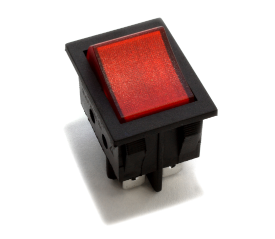 Picture of BIPOLAR RED LIGHT SWITCH 16A 22x30mm 