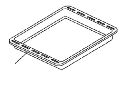 Picture of Black grill  trays - (Length 45.4cm & Width - 36cm) For ILVE OVEN    