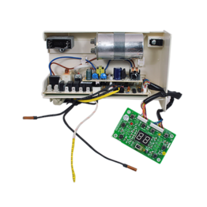 Picture of electric broom, box, assembly