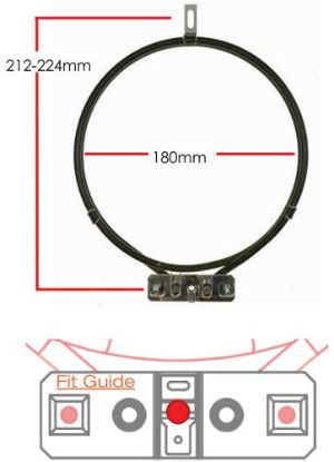 Picture of ELEMENT 1800W 2 TURN EURO FAN  