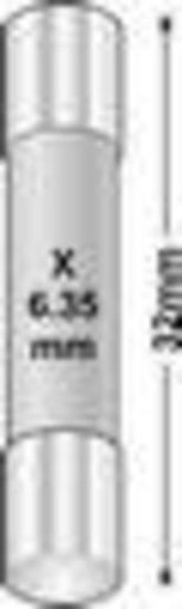 Picture of fuse 10 amp - Ceramic Slow Blow. 6.3 X 32mm Pack 8 