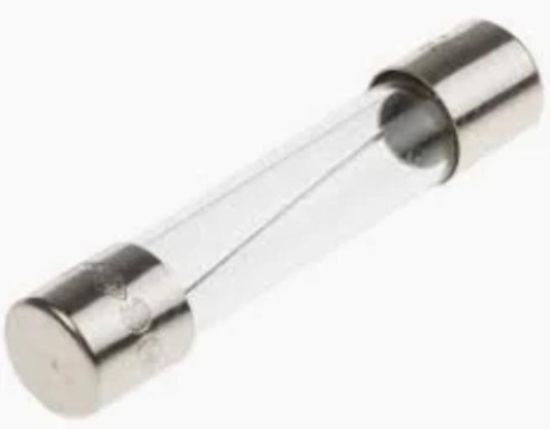 Picture of FUSE 6A. 250V Fast UI 1.25. 6.3 X 32 Glass. Pack 2