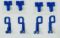 Picture of Blue Clips. Set of 8. For Omega Dishwasher