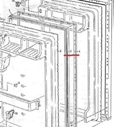 Picture of gasket, door, FC 619 X 1102 SG