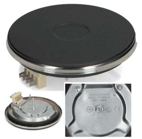 Picture of HOT PLATE 1000W Solid Ø145mm - SKL  High Profile 4-pin flat blade (spade) terminal block 
