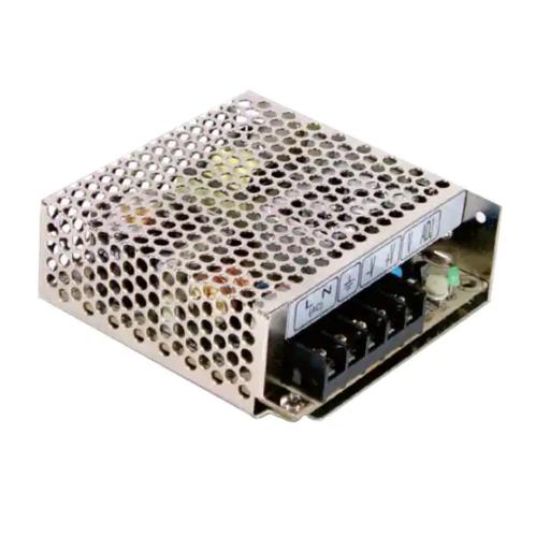 Picture of Mean Well RS-5-24 AC/DC Converter. Input 100-240V 1.3A, Output 24V 2.2A 
