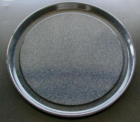 Picture of Microwave Metal Ceramic Tray. 390mm. Used. Light Blemishes. No rust.  