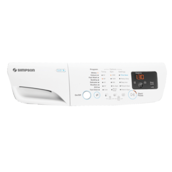 Picture of control panel, handle, printed
