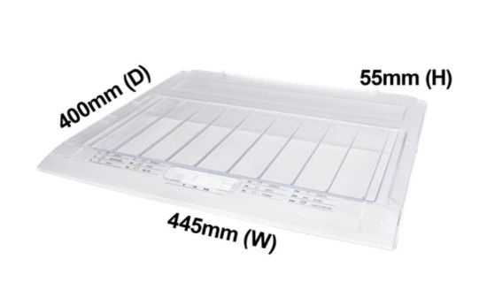 Picture of crisper, cover, assembly, Blue knob