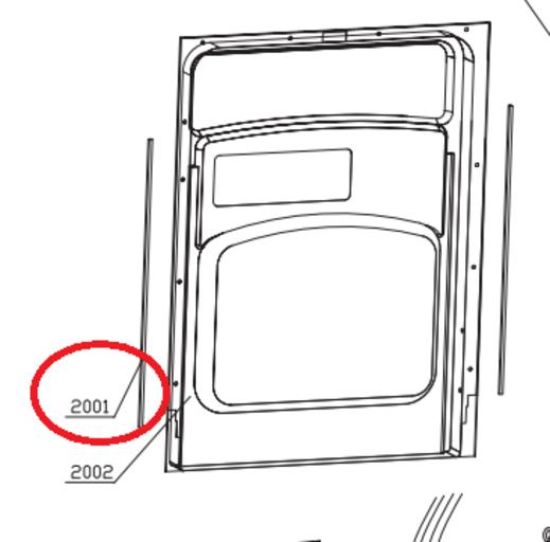 Picture of Door Seal For Omega Dishwasher