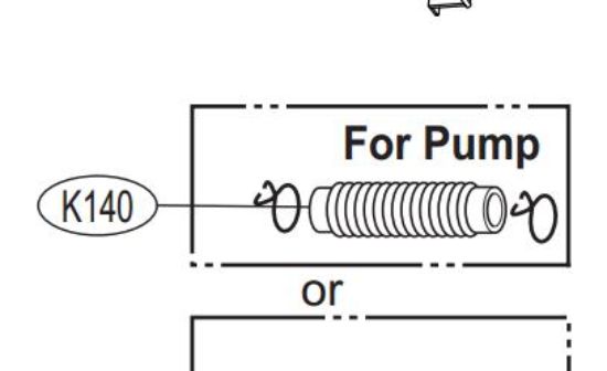 Picture of PIPE FROM TUB TO PUMP for L.G. Washing Machine For LG WM