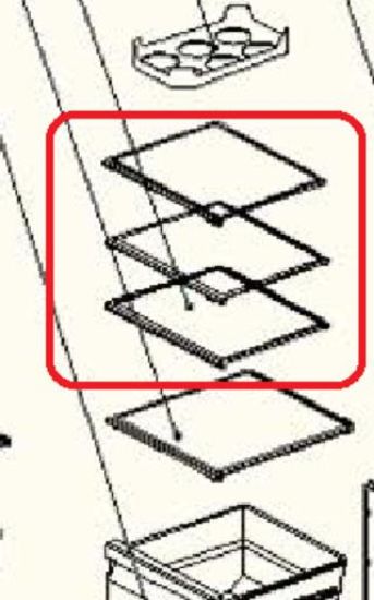 Picture of SHELF GLASS FRIDGE