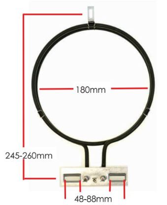 Picture of element, fan, EURO LONG NECK