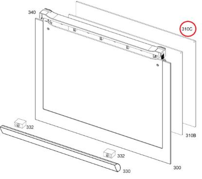 Picture of GLASS  DOOR  INNER  524X327