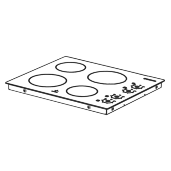 Picture of GLASS & FRAME ASSY 64G986W 