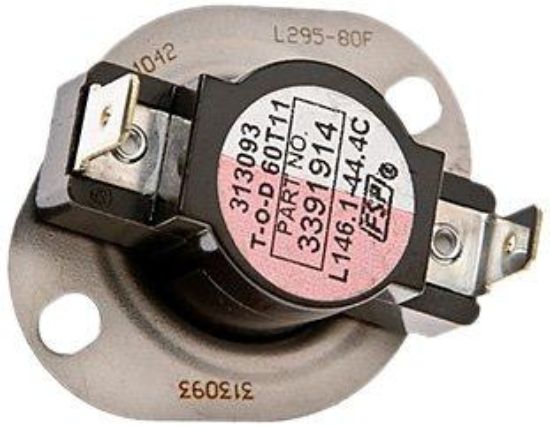 Picture of hi limit thermostat for Whirlpool Dryer