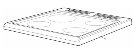 Picture of KIT, COOKING TOP, ASSEMBLY, WH