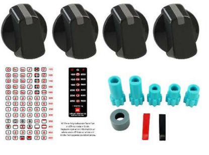 Picture of KNOB 40MM UNI BLK KIT & DECALS