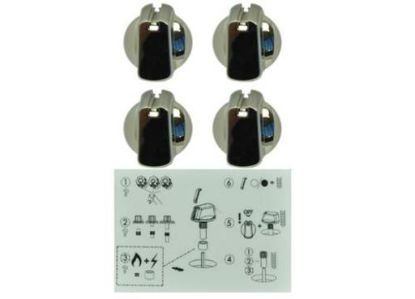 Picture of KNOB 40MM UNI CHRME KIT&DECALS 