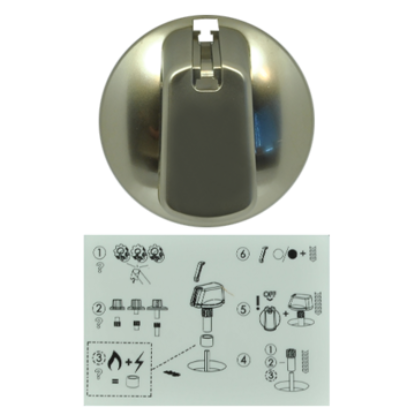 Picture of KNOB 48MM UNI SINGLE STAINLESS