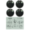 Picture of KNOB 55MM UNI BLK KIT & DECALS
