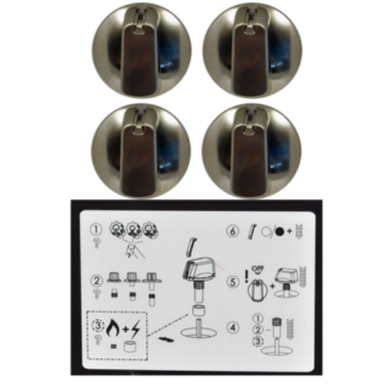 Picture of KNOB 55MM UNI S/S KIT & DECALS
