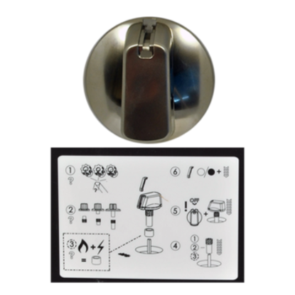 Picture of KNOB 55MM UNI SINGLE STAINLESS