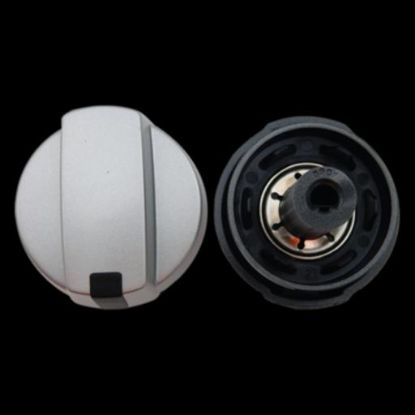 Picture of knob, assembly, gas, WITH HOUSE SILVER
