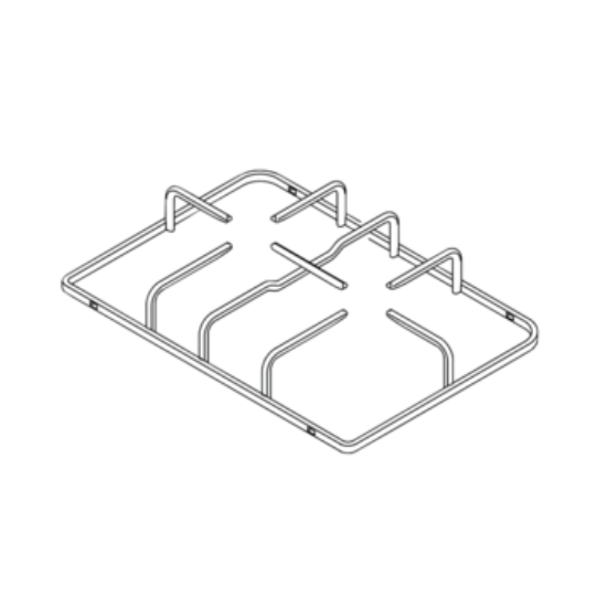 Picture of pan support, iron, TRIVET CAST IRON R/H