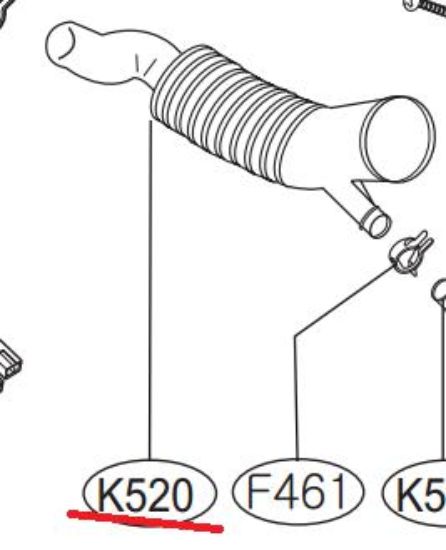 Picture of PUMP TO TUB HOSE for L.G. Washing Machine