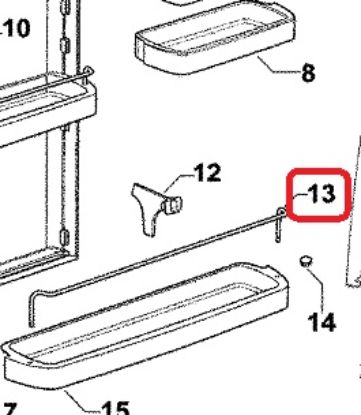 Picture of RAIL BOTTLE SUPPORT 680