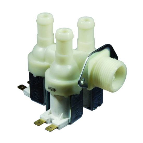 Picture of WASHING MACHINE INLET VALVE 3 WAYS 90° BG