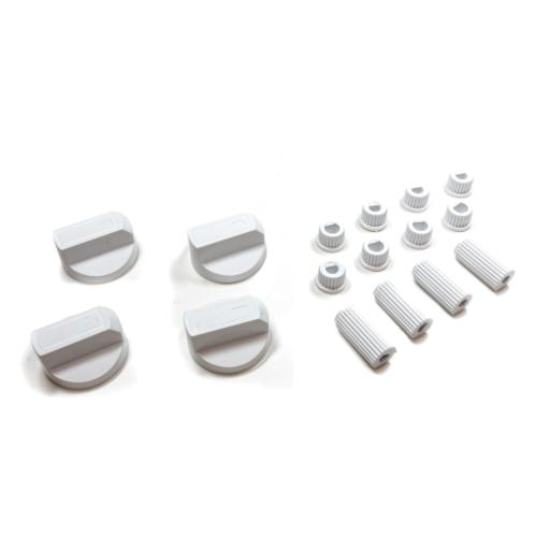 Picture of WHITE OVEN KNOB WITH REDUCTIONS KIT 4pcs - UNIVERS 