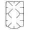 Picture of wire, pan support, TRIVET  WIRE  LH  FO