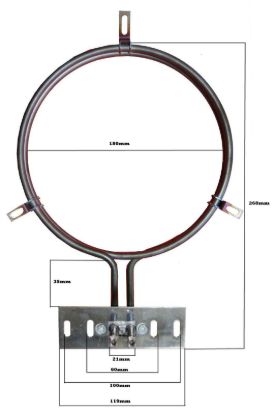 Picture of 2200W CHEF Long Neck F&P BLANCO FAN OVEN
