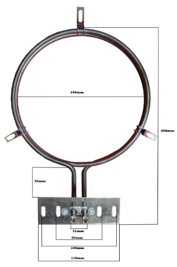 Picture of 2200W CHEF Long Neck F&P BLANCO FAN OVEN