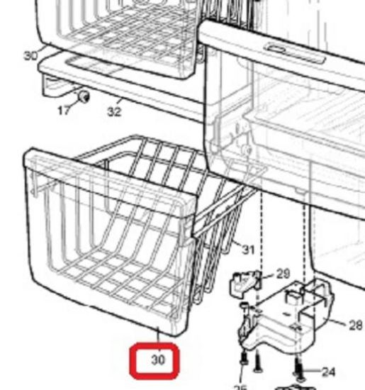 Picture of BASKET FREEZER LOWER COATED 