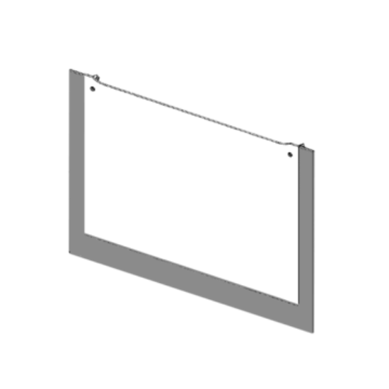 Picture of ASSY  FRONT GLASS  DOOR  BLACK