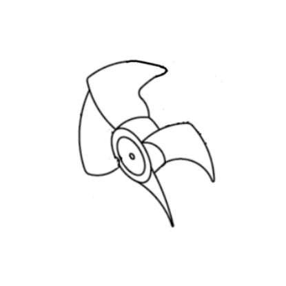 Picture of fan, blade, AXIAL FLOW