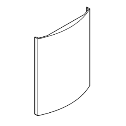 Picture of DOOR INOX LS60 ARCHED ASSY