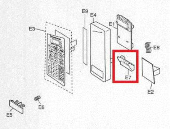 Picture of DOOR OPENING BUTTON. 
