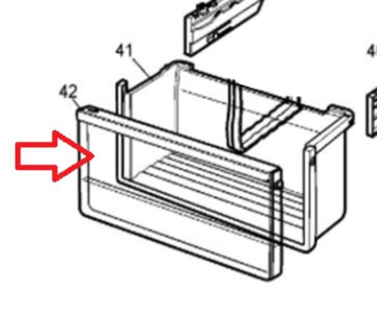 Picture of DRAWER CRISPER FR TF70 WH ASY