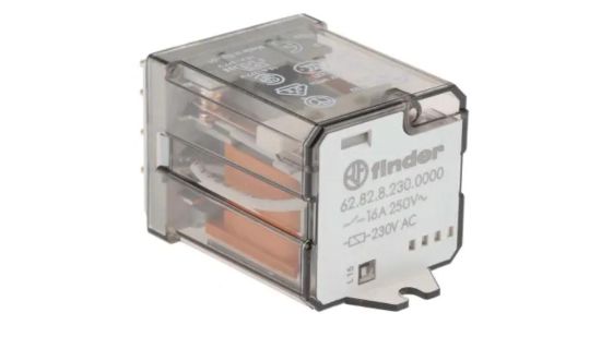 Picture of Finder Plug In Power Relay, 230V ac Coil, 16A Switching Current, Used For Baumatic MICROWAVE 