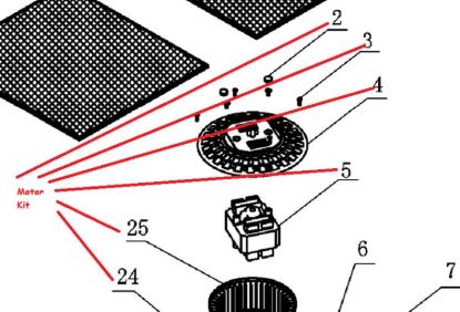 Picture of MOTOR FAN ASSY LH -600MM WIRES