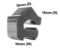 Picture of foot, pan support, TRIVET  FORTE FC